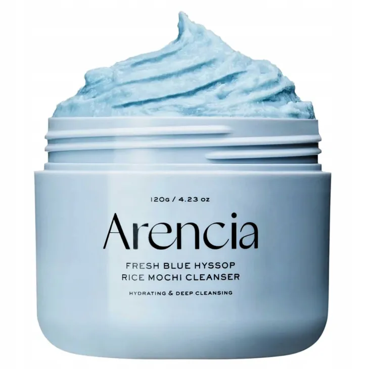 Arencia Fresh Blue Hyssop Rice Mochi Cleanser nawilżająca pasta do mycia twarzy 120 g