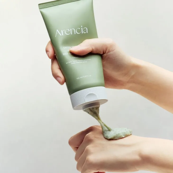 Arencia Green Tea + LHA Deep Pore Rice Cake Cleanser głęboko oczyszczający żel do mycia twarzy 150 ml