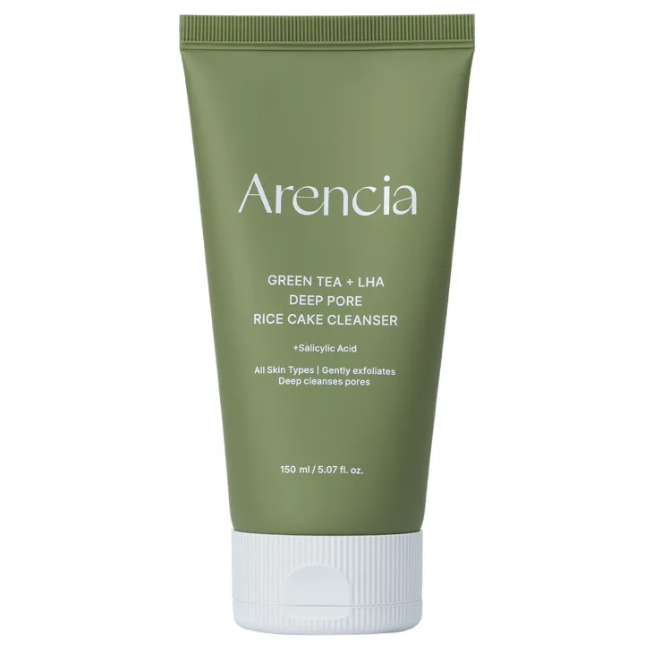 Arencia Green Tea + LHA Deep Pore Rice Cake Cleanser głęboko oczyszczający żel do mycia twarzy 150 ml