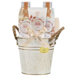 Aurora Almond Milk zestaw prezentowy żel pod prysznic 250 ml + balsam do ciała 250 ml + krem do rąk 100 ml