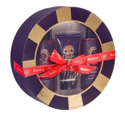 Aurora Casino Night Bergamot & Sandalwood zestaw prezentowy żel do golenia 200 ml + szampon z odżywką 2w1 200 ml + balsam po goleniu 80 ml
