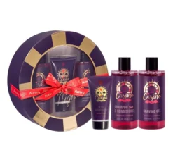 Aurora Casino Night Bergamot & Sandalwood zestaw prezentowy żel do golenia 200 ml + szampon z odżywką 2w1 200 ml + balsam po goleniu 80 ml