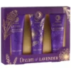 Aurora Dream of Lavender zestaw prezentowy peeling do ciała 100 ml + balsam do ciała 100 ml + krem do rąk 100 ml