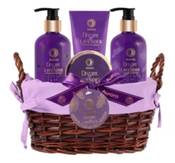 Aurora Dream of Lavender zestaw prezentowy mydło do rąk 250 ml + balsam do rąk 250 ml + balsam do ciała 120 ml + masło do ciała 100 ml