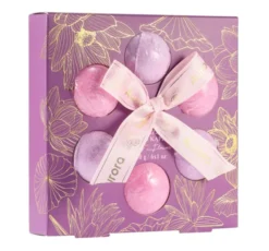 Aurora Lotus Flower kule musujące do kąpieli 6 x 30 g