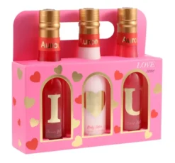 Aurora Love time Passion Fruit zestaw prezentowy żel pod prysznic 150 ml + balsam do ciała 150 ml + piana do kąpieli 150 ml