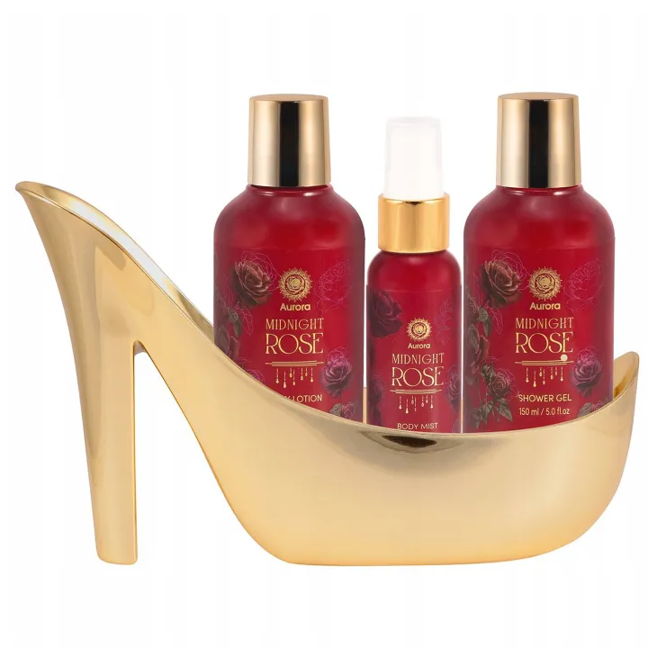 Aurora Midnight Rose zestaw prezentowy żel pod prysznic 150 ml + balsam do ciała 150 ml + mgiełka do ciała 40 ml