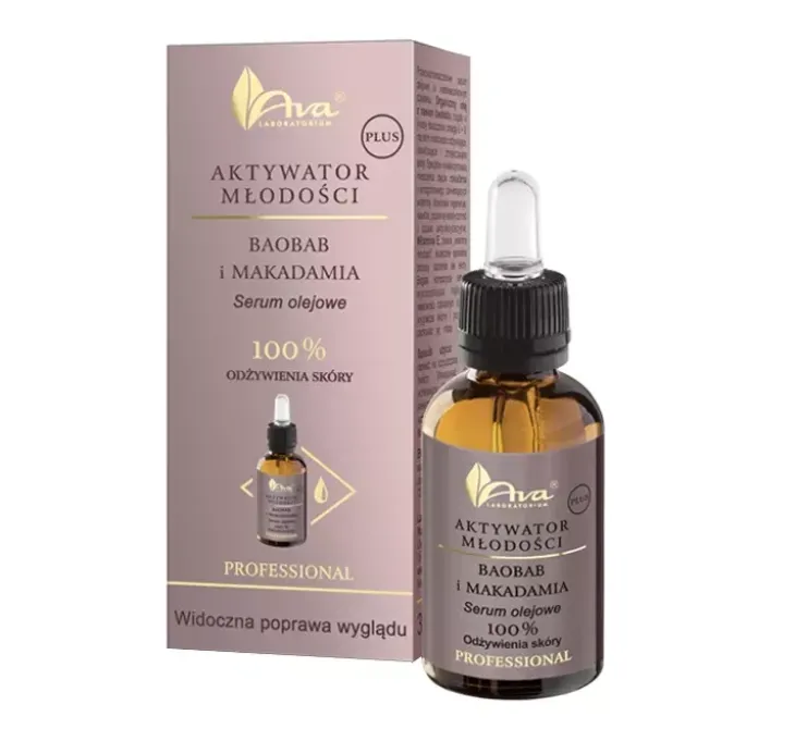 Ava Aktywator Młodości Baobab i Makadamia serum do twarzy 30 ml