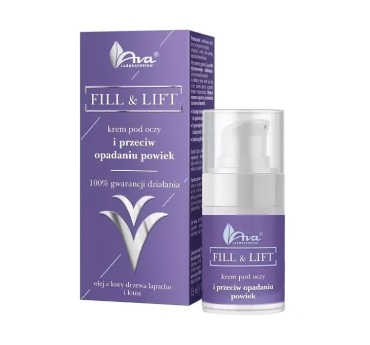 Ava Fill & Lift krem pod oczy i przeciw opadaniu powiek 15 ml