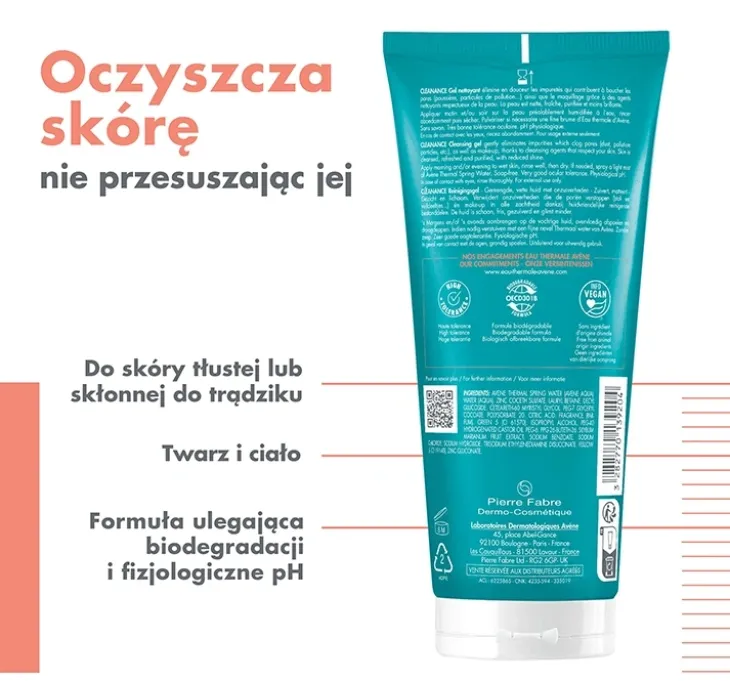 Avène Cleanance żel oczyszczający 200 ml