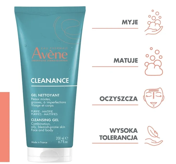 Avène Cleanance żel oczyszczający 200 ml