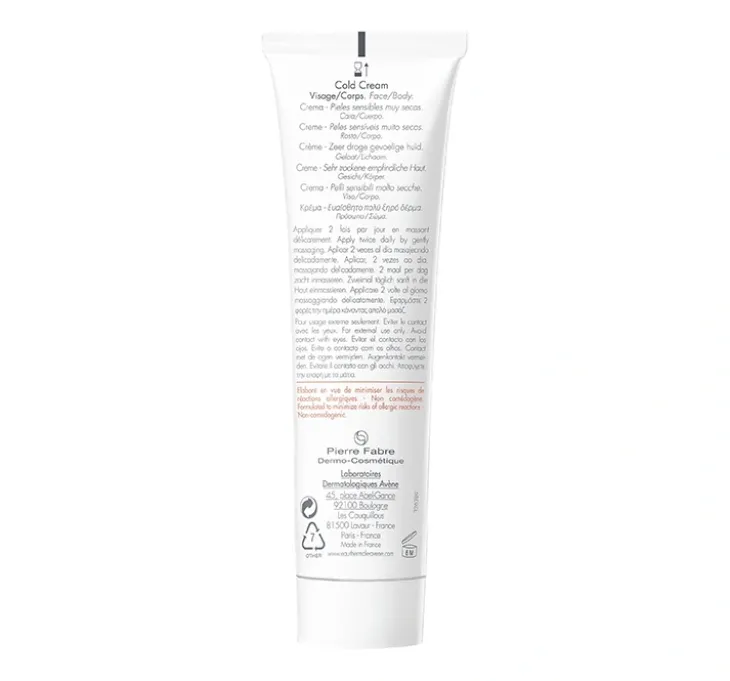 Avène Cold Creme krem do twarzy i ciała 100 ml