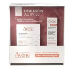 Avène Hyaluron Activ B3 zestaw prezentowy multiintensywny krem na noc 40 ml + krem pod oczy o potrójnym działaniu korygującym 15 ml