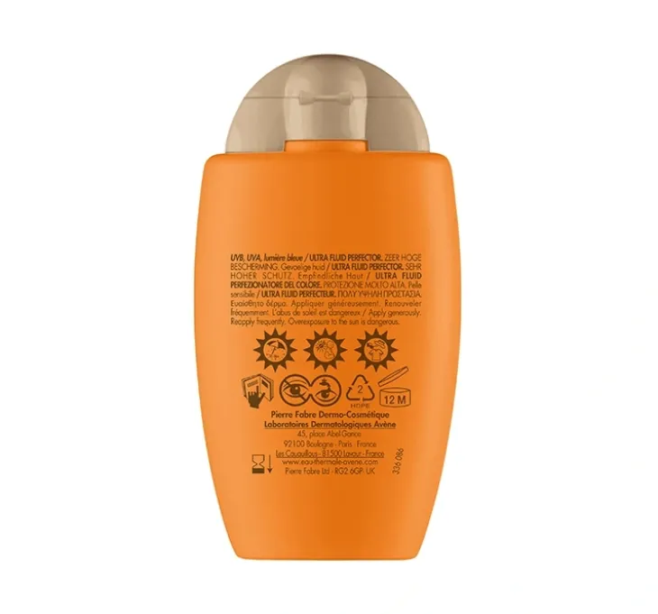 Avène Ultra Fluid Perfector krem do twarzy z pigmentem SPF50+ skóra wrażliwa 50 ml
