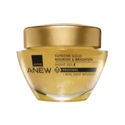 Avon Anew Supreme Gold odżywczo-nawilżający krem-żel do twarzy na noc 50 ml