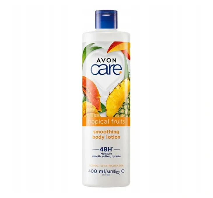 Avon Care Tropical Fruits wygładzający balsam do ciała skóra normalna i bardzo sucha Owoce Tropikalne 400 ml