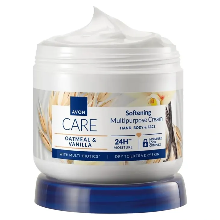 Avon Care uniwersalny krem do twarzy, rąk i ciała Oatmeal & Vanilla 400 ml