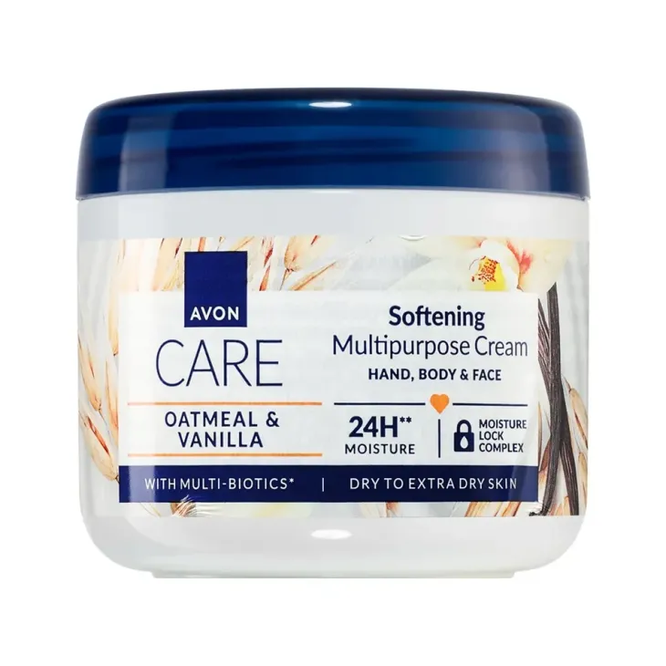 Avon Care uniwersalny krem do twarzy, rąk i ciała Oatmeal & Vanilla 400 ml