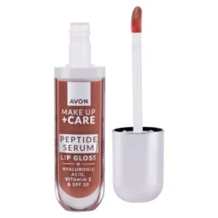 Avon Make Up + Care Peptide Serum błyszczyk-serum do ust z peptydami i SPF20 Juicy Peach 7 ml