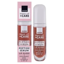 Avon Make Up + Care Peptide Serum błyszczyk-serum do ust z peptydami i SPF20 Juicy Peach 7 ml