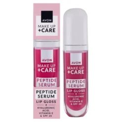 Avon Make Up + Care Peptide Serum błyszczyk-serum do ust z peptydami i SPF20 Dewy Pink 7 ml