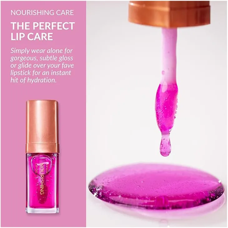 Avon Nourishing Lip Oil olejek do ust Shimmering Petal 7 ml