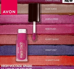 Avon Power Stay płynna pomadka do ust Cherry Charge 7 ml