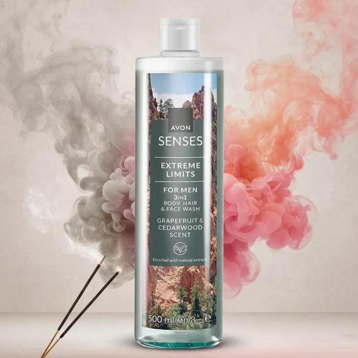 Avon Senses żel do mycia ciała i włosów dla mężczyzn Extreme Limits 500 ml