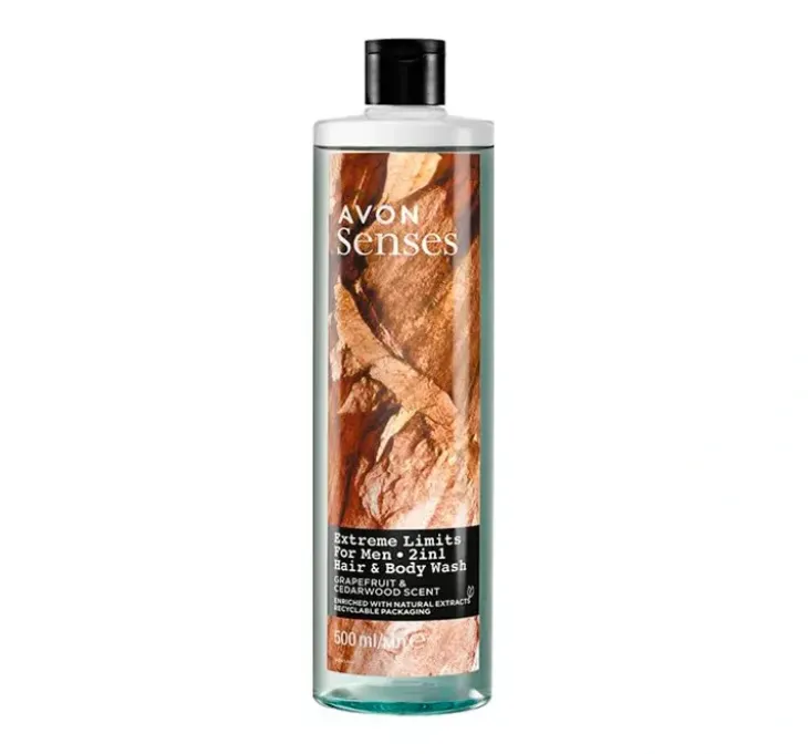 Avon Senses żel do mycia ciała i włosów dla mężczyzn Extreme Limits 500 ml