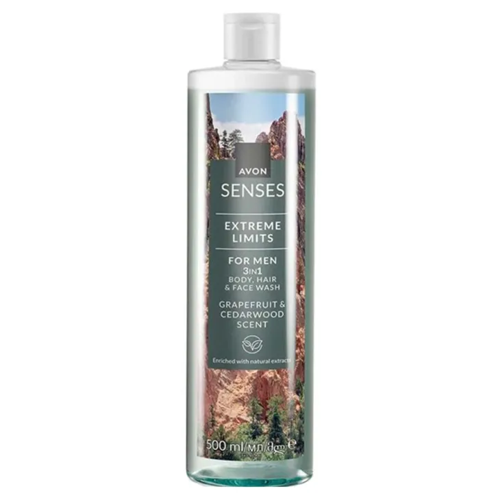 Avon Senses żel do mycia ciała i włosów dla mężczyzn Extreme Limits 500 ml