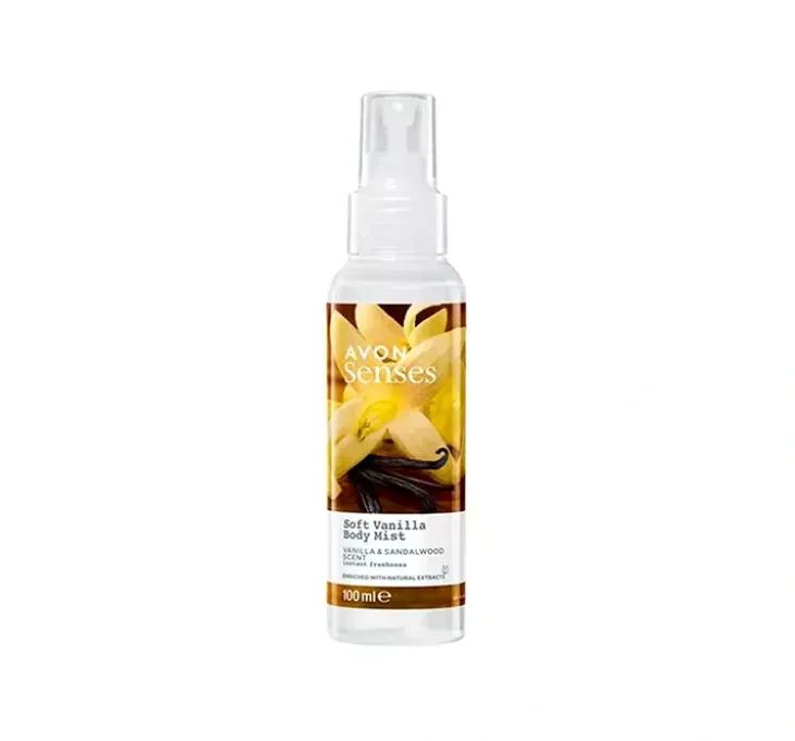 Avon Senses mgiełka do ciała Soft Vanilla 100 ml