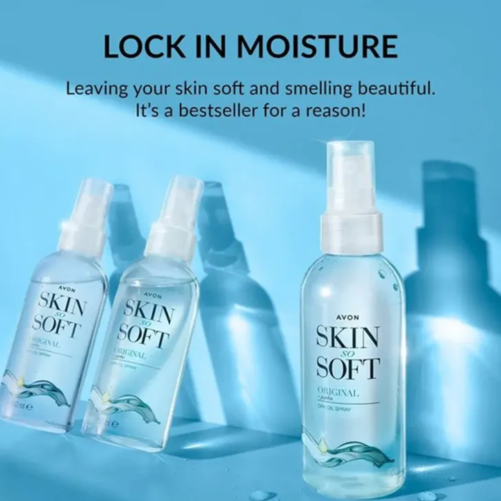 Avon Skin So Soft suchy olejek do ciała w sprayu z olejkiem jojoba 250 ml
