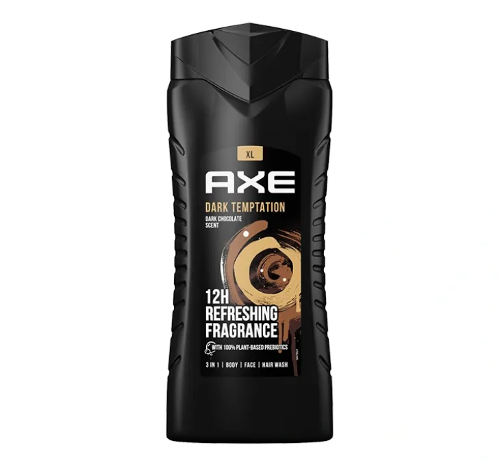 Axe Dark Temptation żel pod prysznic dla mężczyzn 3w1 400 ml