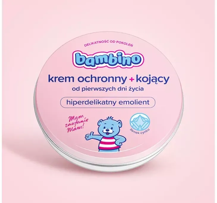 Bambino krem ochronny z tlenkiem cynku od pierwszych dni życia hiperdelikatny emolient 75 ml