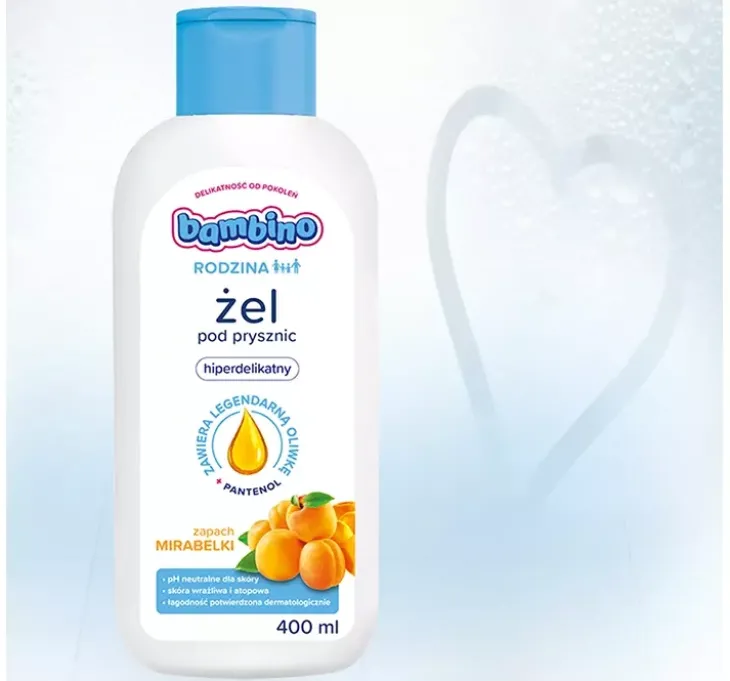 Bambino Rodzina hiperdelikatny żel pod prysznic Mirabelka 400 ml