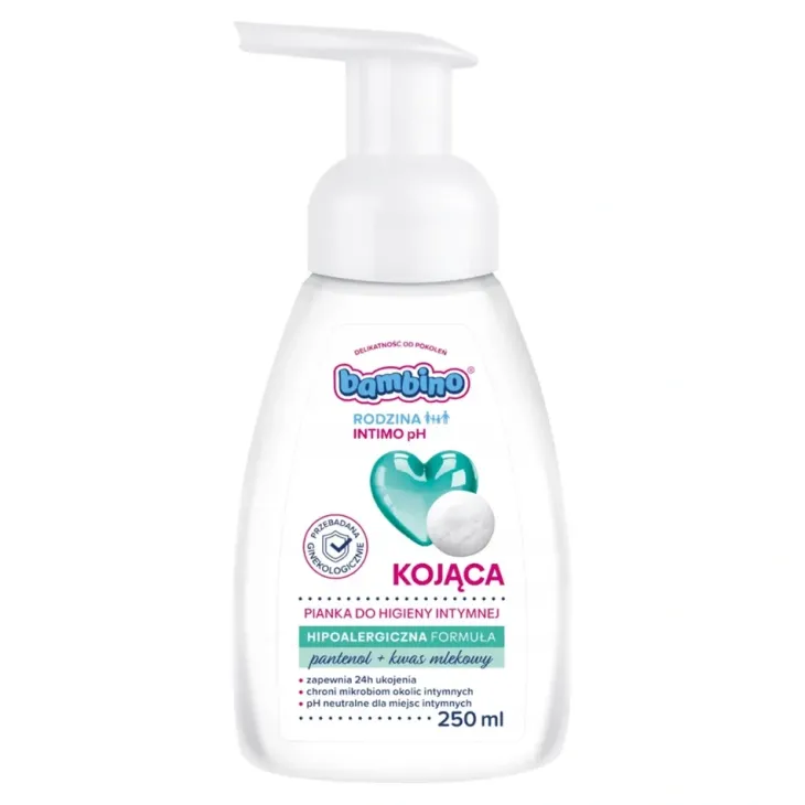 Bambino Rodzina Intimo pH kojąca pianka do higieny intymnej 250 ml