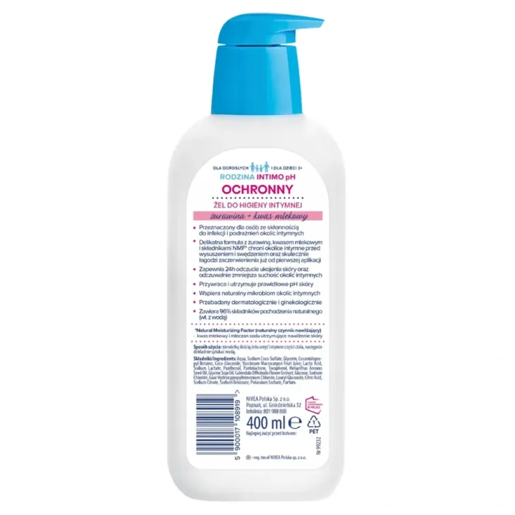 Bambino Rodzina Intimo pH ochronny żel do higieny intymnej 400 ml