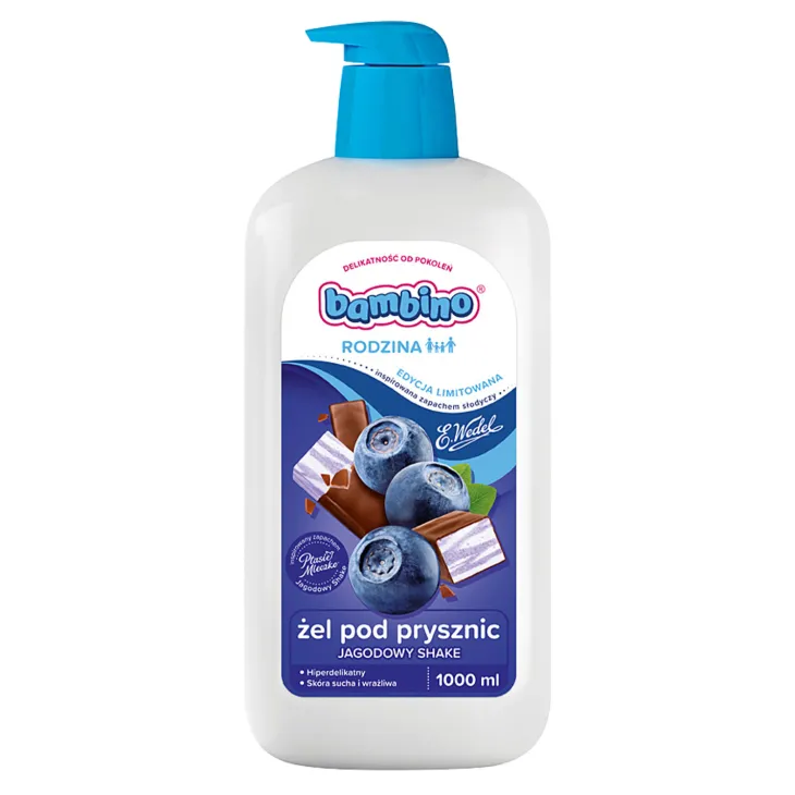 Bambino Rodzina x Wedel żel pod prysznic Jagodowy Shake 1000 ml