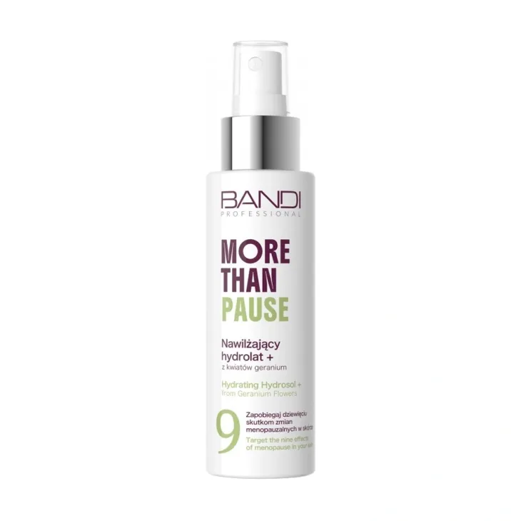 Bandi More Than Pause nawilżający hydrolat z kwiatów geranium dla kobiet w okresie menopauzy 100 ml