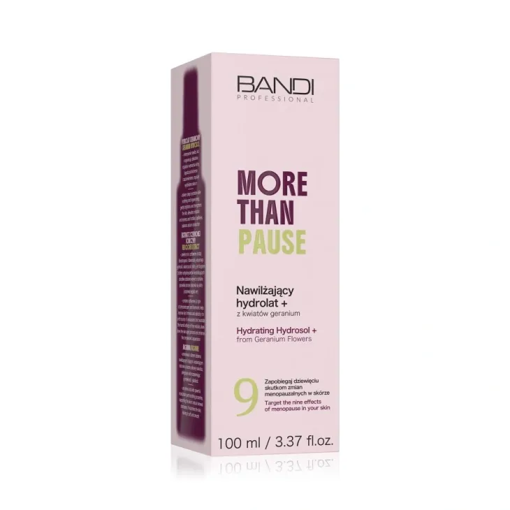 Bandi More Than Pause nawilżający hydrolat z kwiatów geranium dla kobiet w okresie menopauzy 100 ml