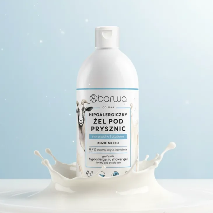 Barwa hipoalergiczny żel pod prysznic do skóry suchej i atopowej Kozie Mleko 400 ml