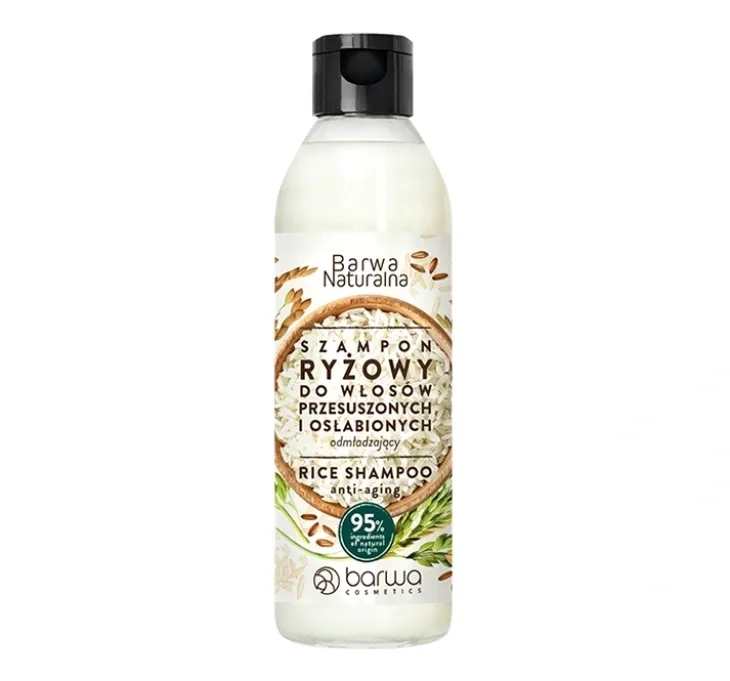 Barwa Naturalna odmładzający szampon ryżowy 300 ml