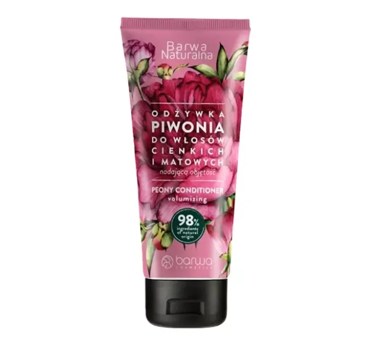 Barwa Naturalna odżywka do włosów cienkich i matowych Piwonia 200 ml