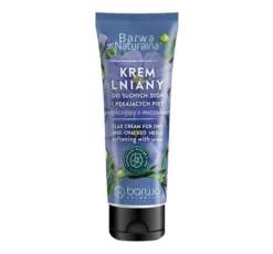 Barwa Naturalna zmiękczający krem do suchych stref i pękających pięt lniany 75 ml