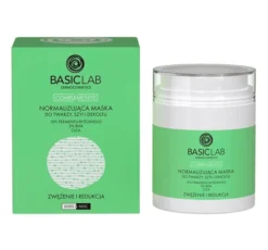 BasicLab Complementis normalizująca maska do twarzy, szyi i dekoltuZwężenie i Redukcja 50 ml