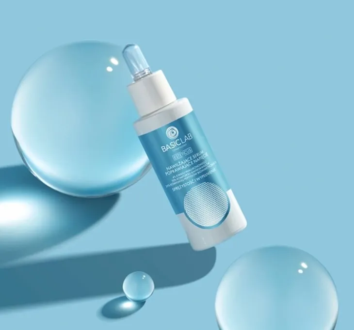 BasicLab Esteticus nawilżające serum poprawiające napięcie 4% kwasu hialuronowego 30 ml