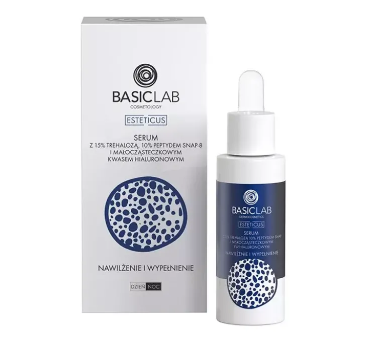 BasicLab Esteticus serum z trehalozą 15% i 10% peptydem 30 ml