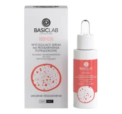 BasicLab Esteticus wyciszające serum na przebarwienia potrądzikowe 30 ml