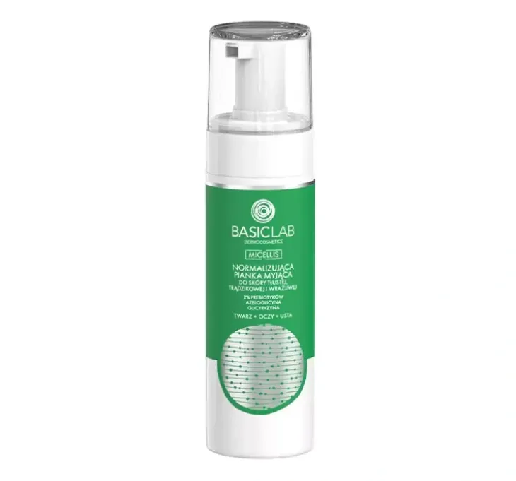 BasicLab Micellis normalizująca pianka myjąca do skóry tłustej i wrażliwej 150 ml