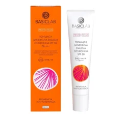 BasicLab Protecticus tonująca mineralna emulsja ochronna SPF50 Prewencja i Antyoksydacja 40 ml